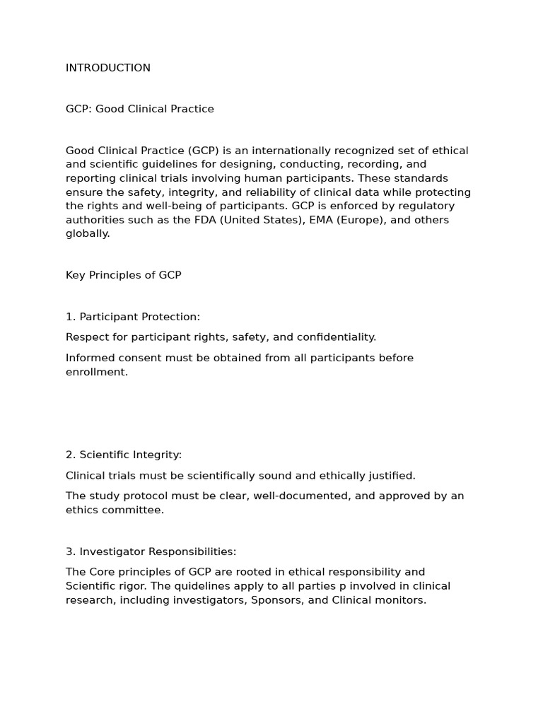 Essential Records in Good Clinical Practice | PDF | Clinical Trial ...