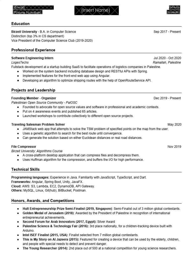 New Grad - Resume Example | PDF