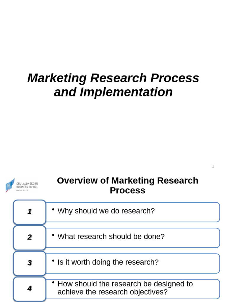 The Marketing Research Process2 | PDF | Data | Information