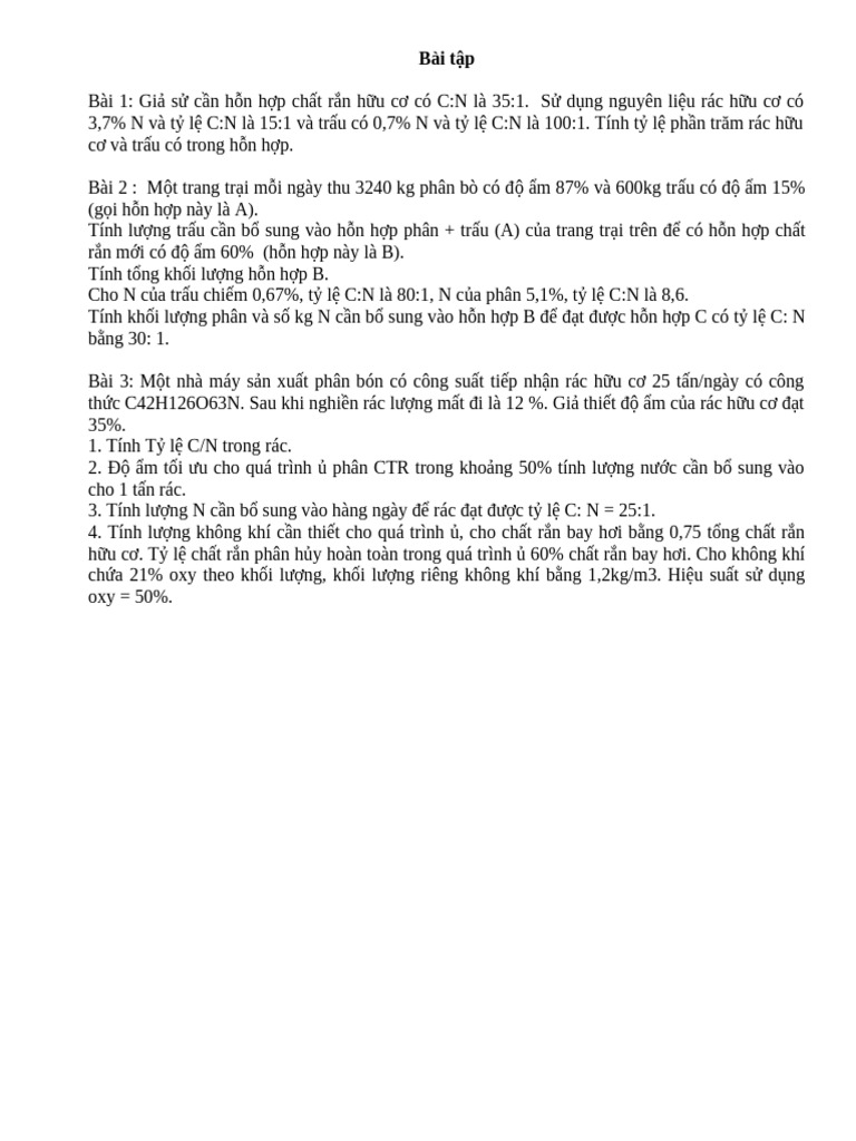 Bài tập sxpb | PDF