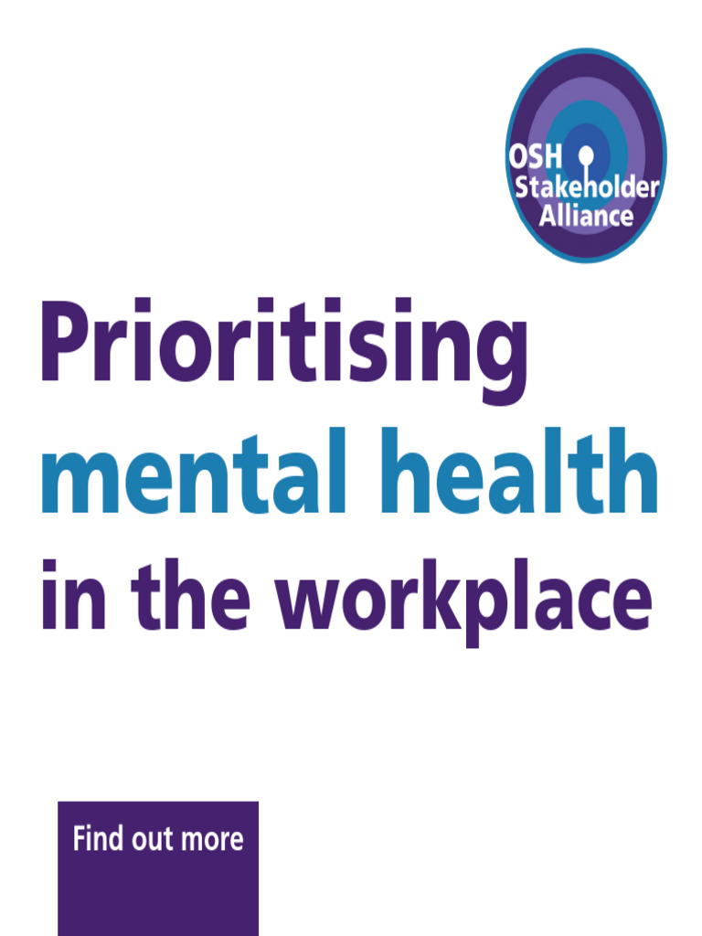 Supporting Mental Health in the Workplace | PDF