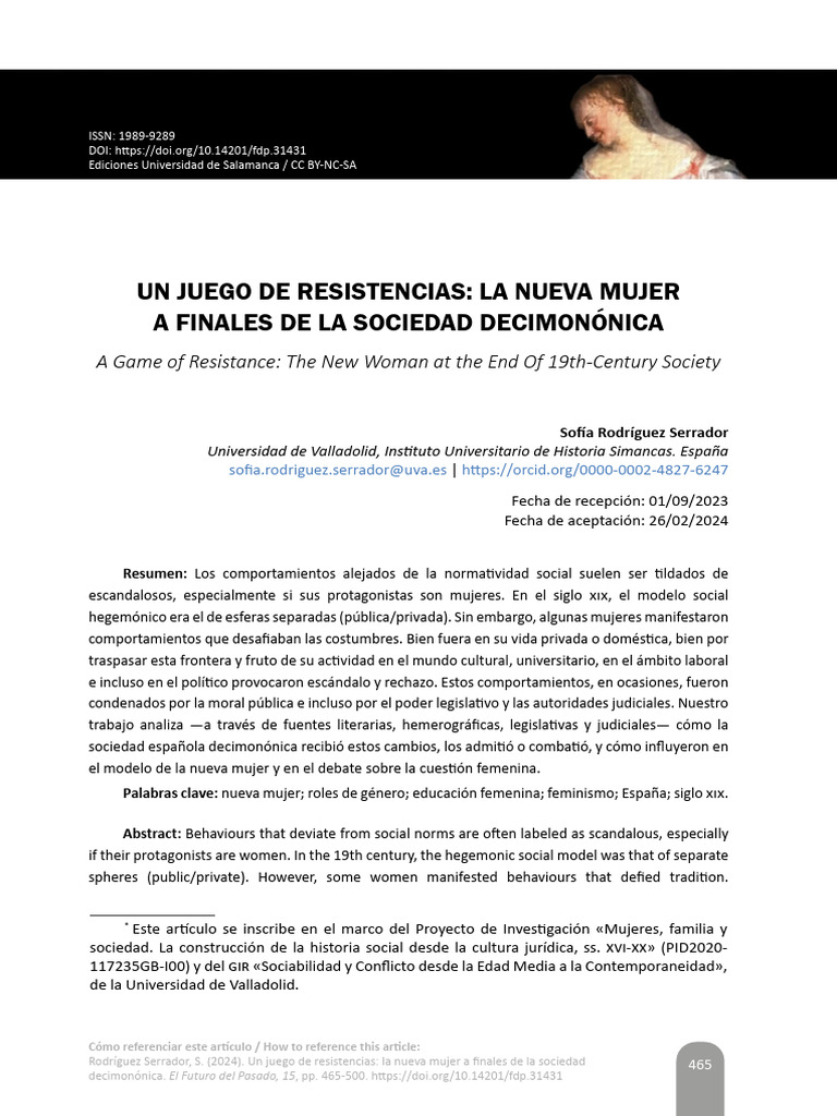 La nueva mujer en el siglo XIX | PDF | Mujer | Feminismo