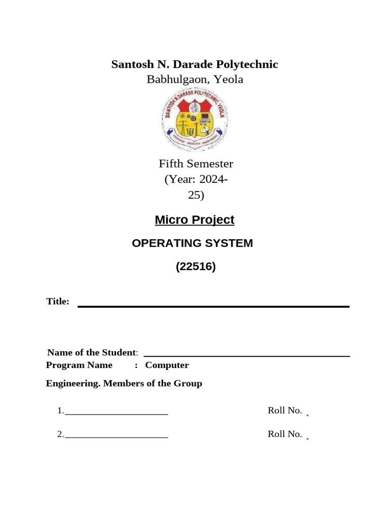 Micro Project on Shell Scripting | PDF | Shell (Computing) | Scripting ...