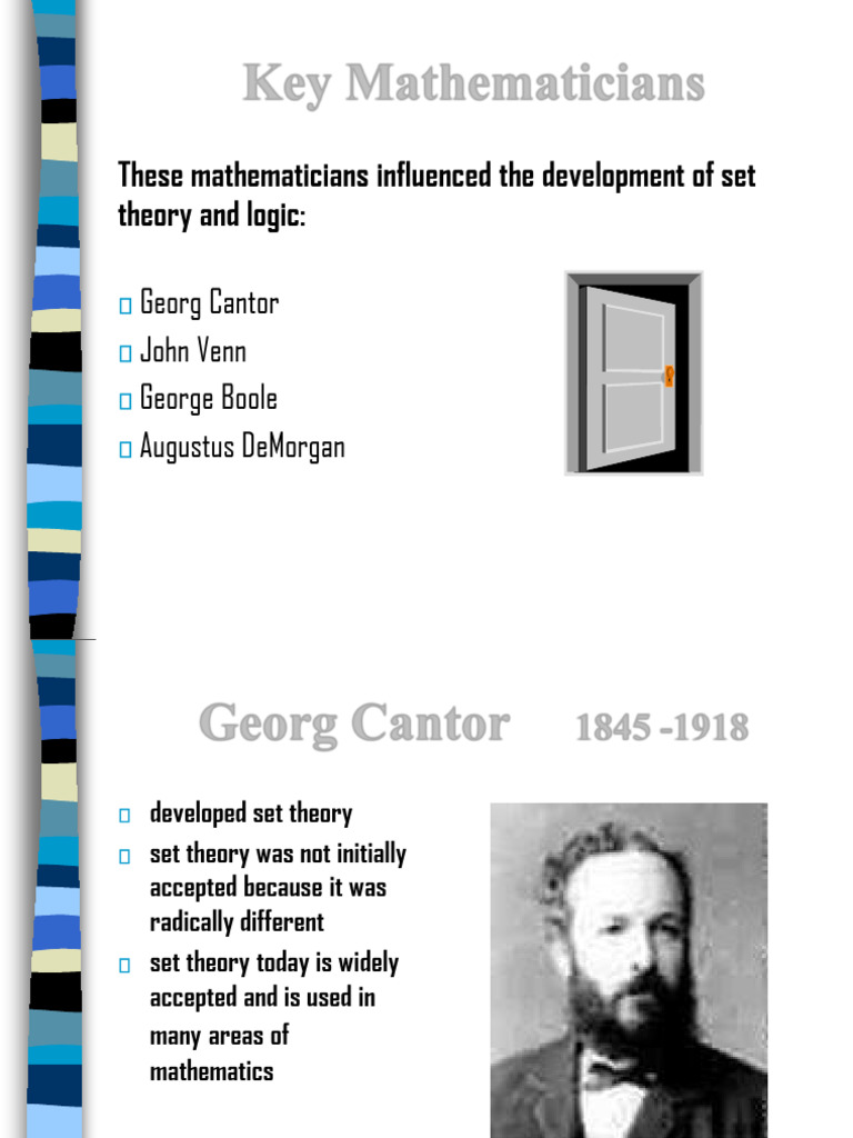 Influential Mathematicians in Set Theory | PDF | Set (Mathematics ...