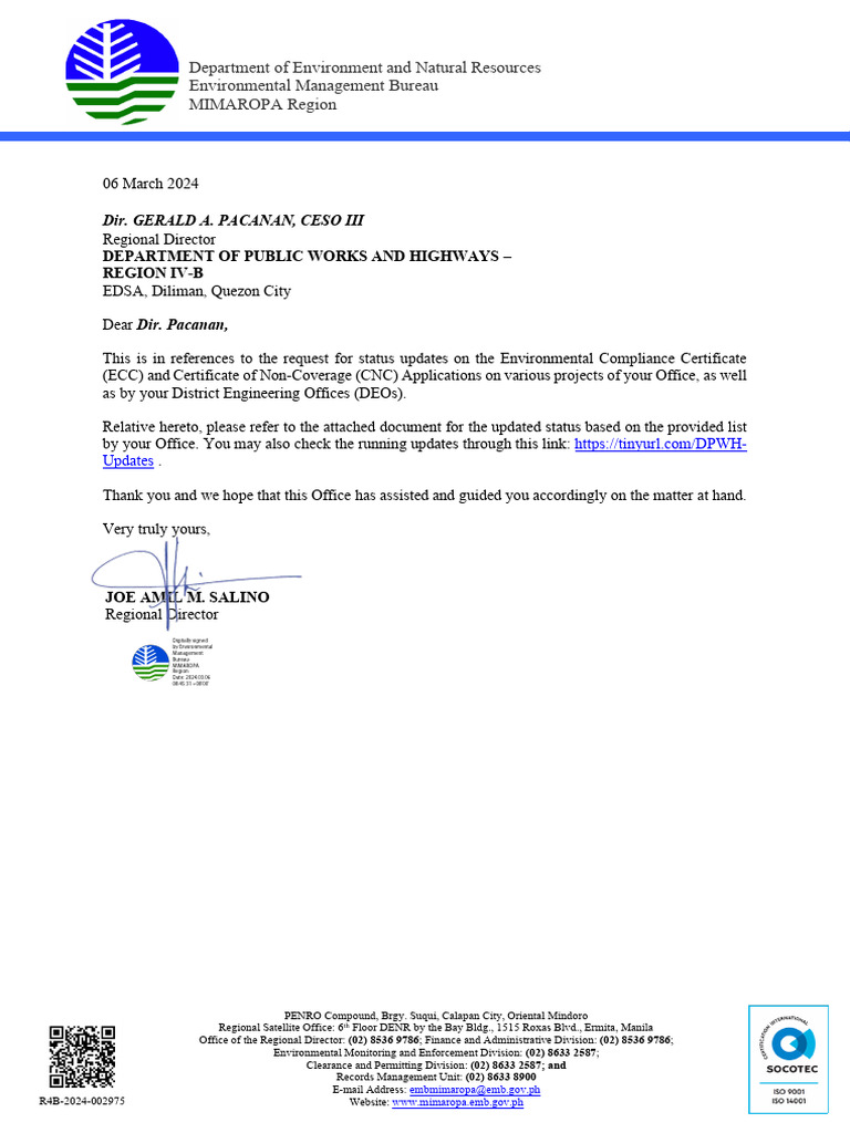 Status Update on ECC Applications | PDF
