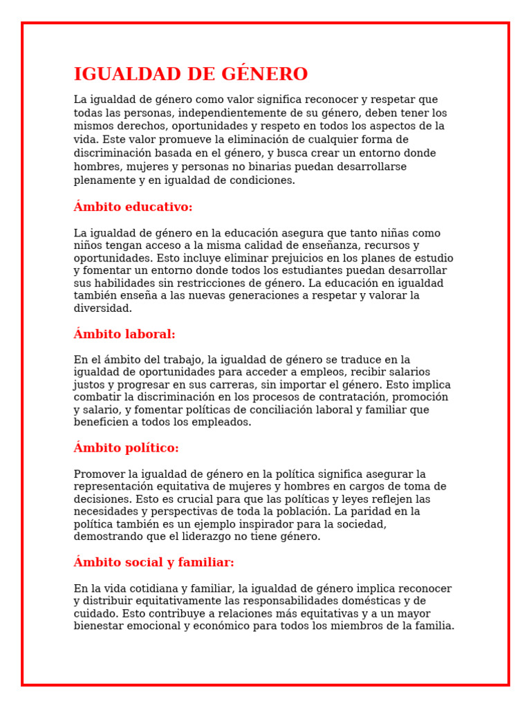 Igualdad de Género | PDF | Igualdad de género | Estudios de género