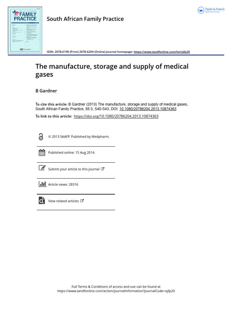 Medical Gases: Production and Storage | PDF | Oxygen | Nitrogen