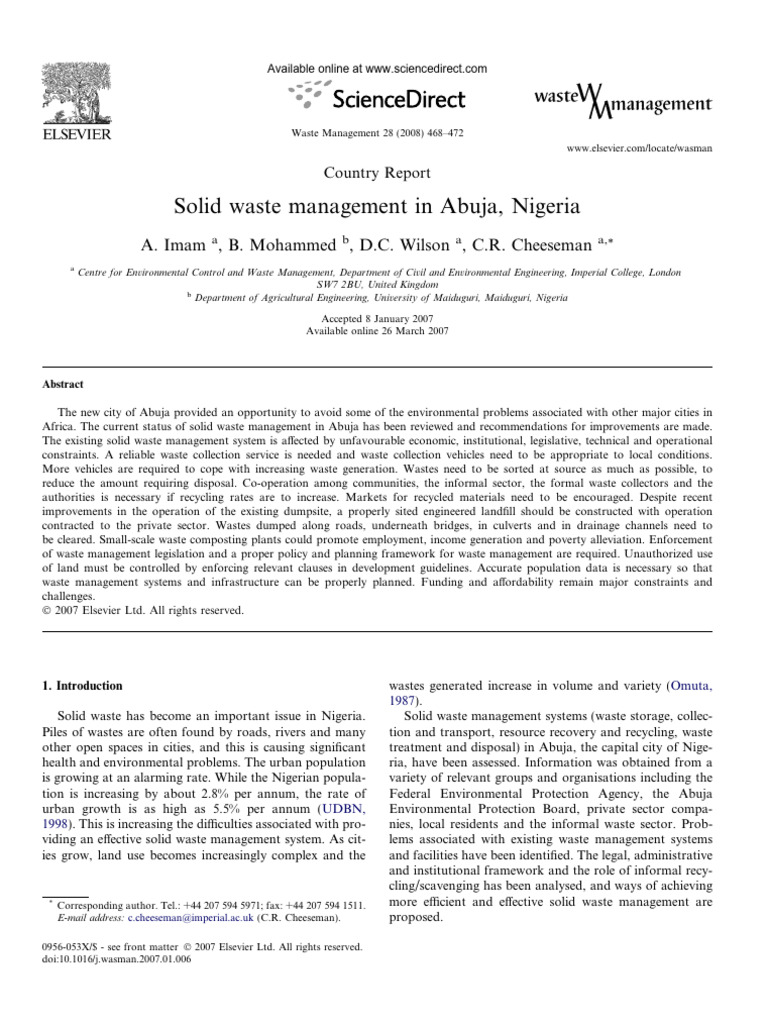 doi_10.1016_j.wasman.2007.01.006 | PDF | Waste Management | Recycling