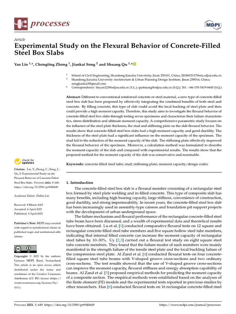 Experimental Study On The Flexural Behavior of Con | PDF | Strength Of ...
