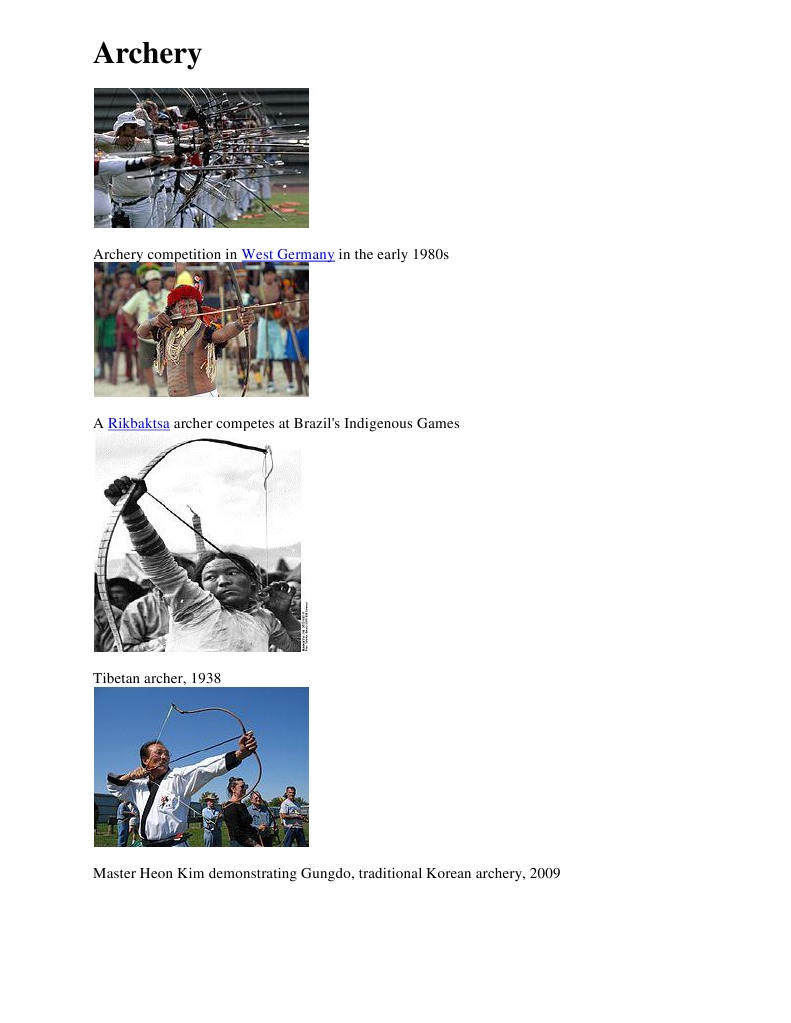 History of Archery: From Origins to Today | PDF | Archery | Marksmanship