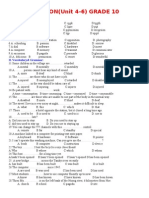 Grade 10 Phonetics and Vocabulary Revision Test