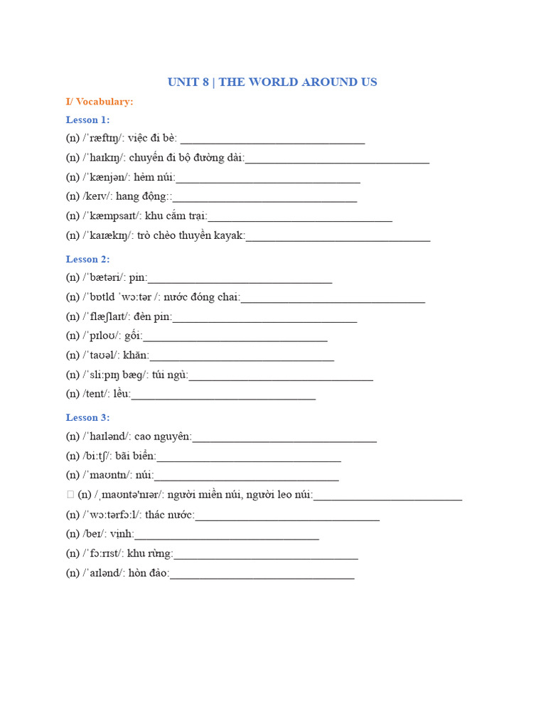 T V NG Unit 8-9 L P 6 SMART WORLD | PDF