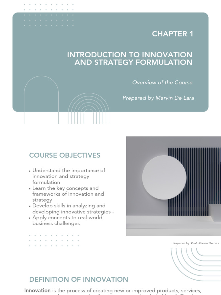 Innovation and Strategy Formulation Guide | PDF | Strategic Management ...