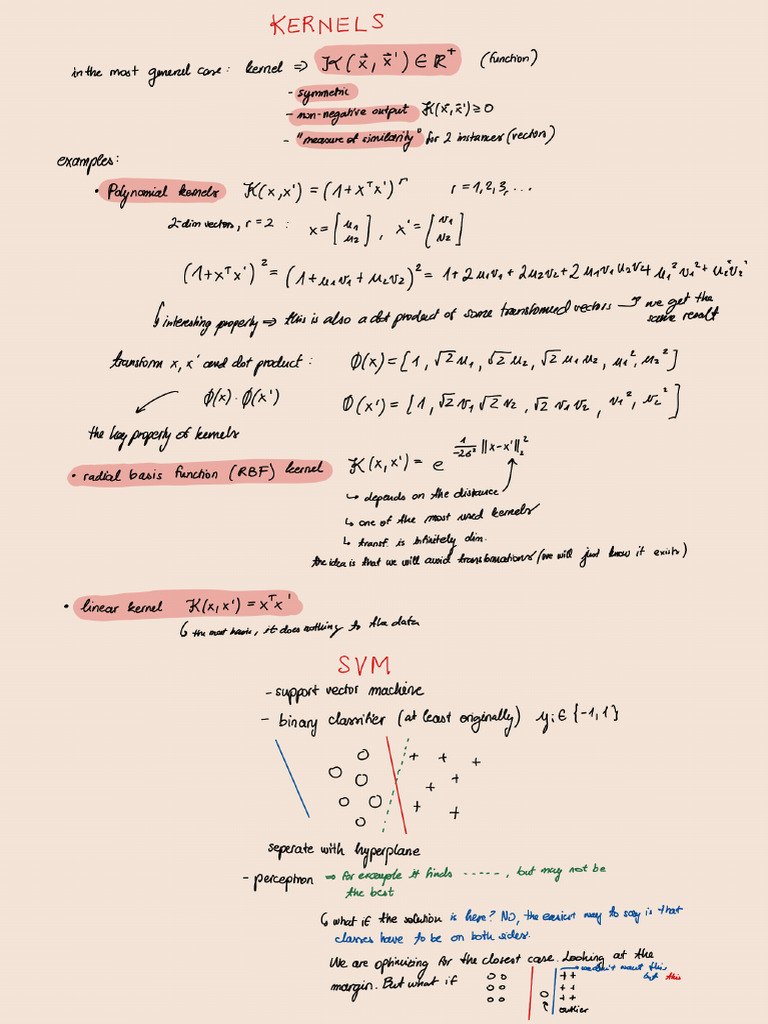 SVM Kernels | PDF