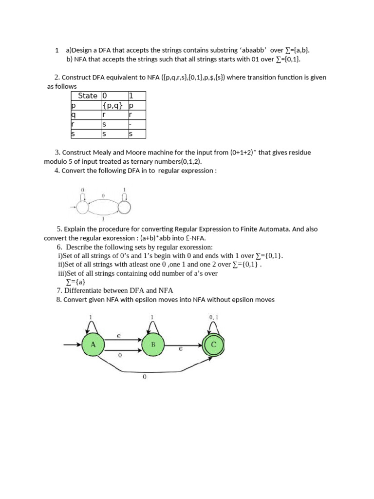 FLAT 1st Assignment | PDF
