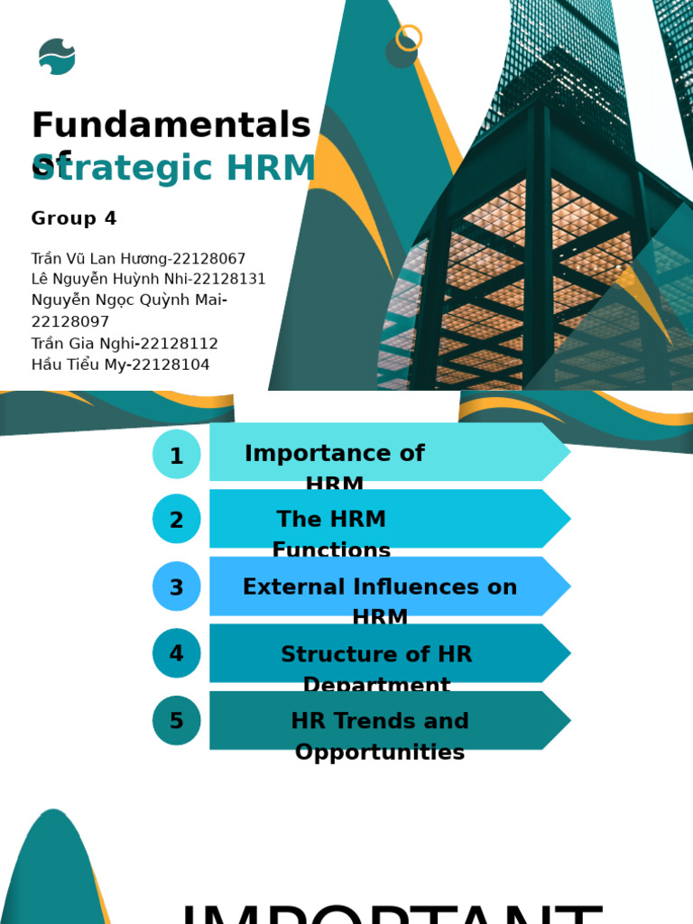 Strategic HRM Fundamentals Explained | PDF | Human Resource Management ...