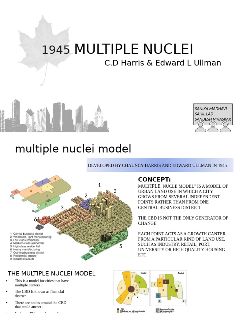 Overview of the Multiple Nuclei Model | PDF | Delhi | Planning
