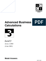 Advanced Business Calculations/Series-2-2004 (Code3003)