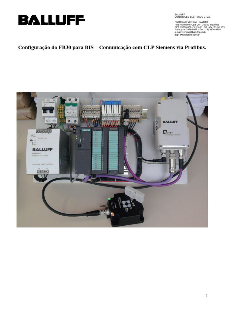 Configuração FB30 para CLP Siemens Profibus | PDF | Byte | Controlador ...