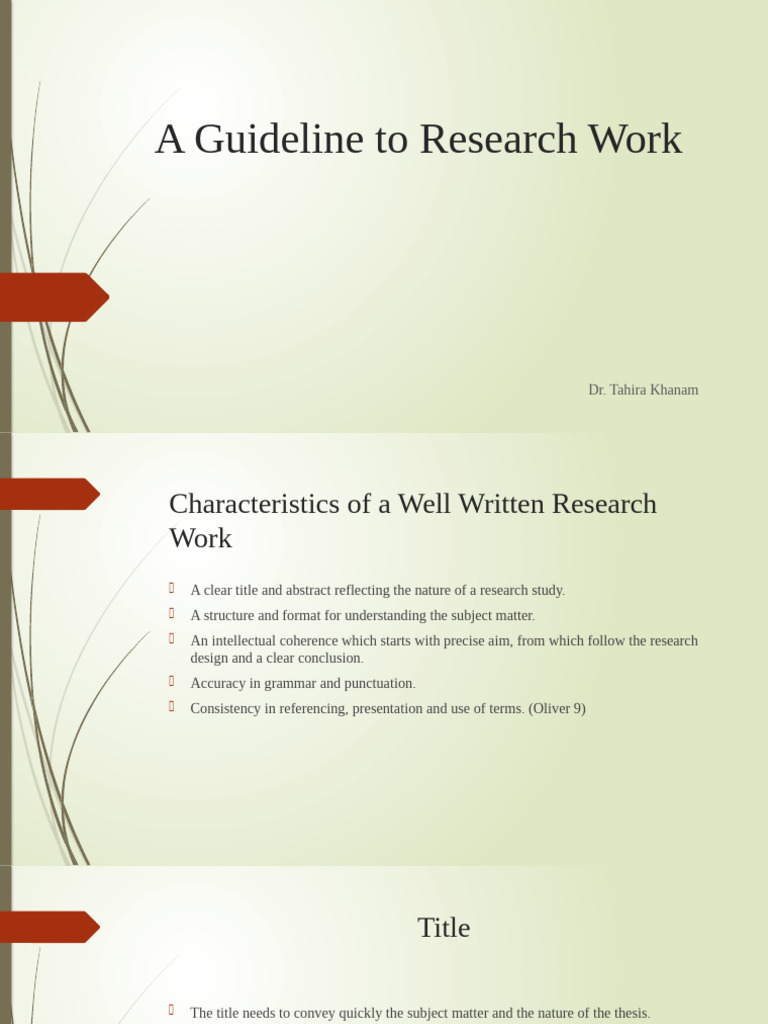 Research Work Guidelines and Structure | PDF | Methodology | Typefaces