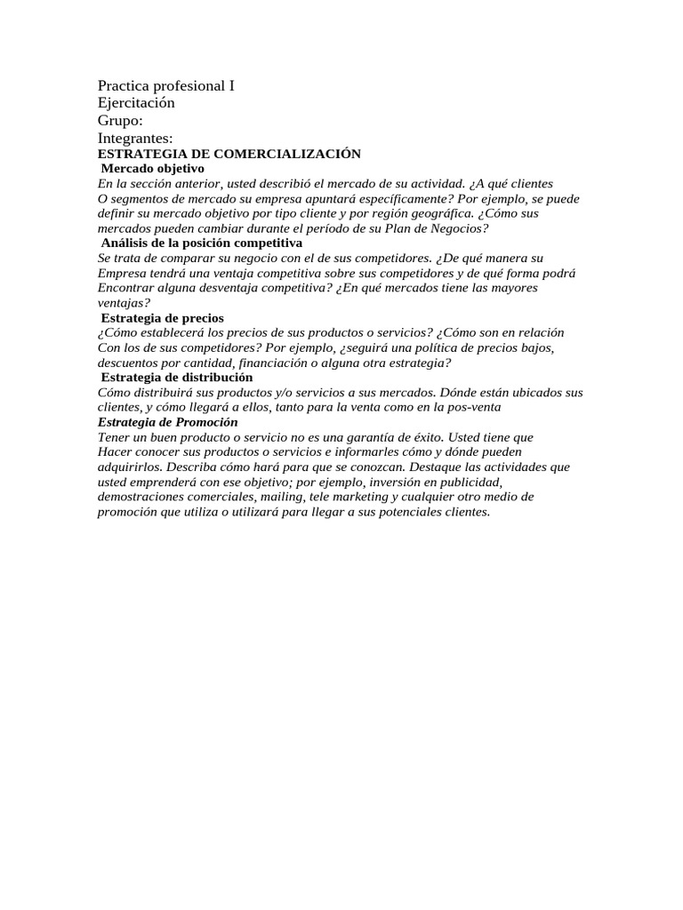 Estrategias para un Plan de Marketing | PDF