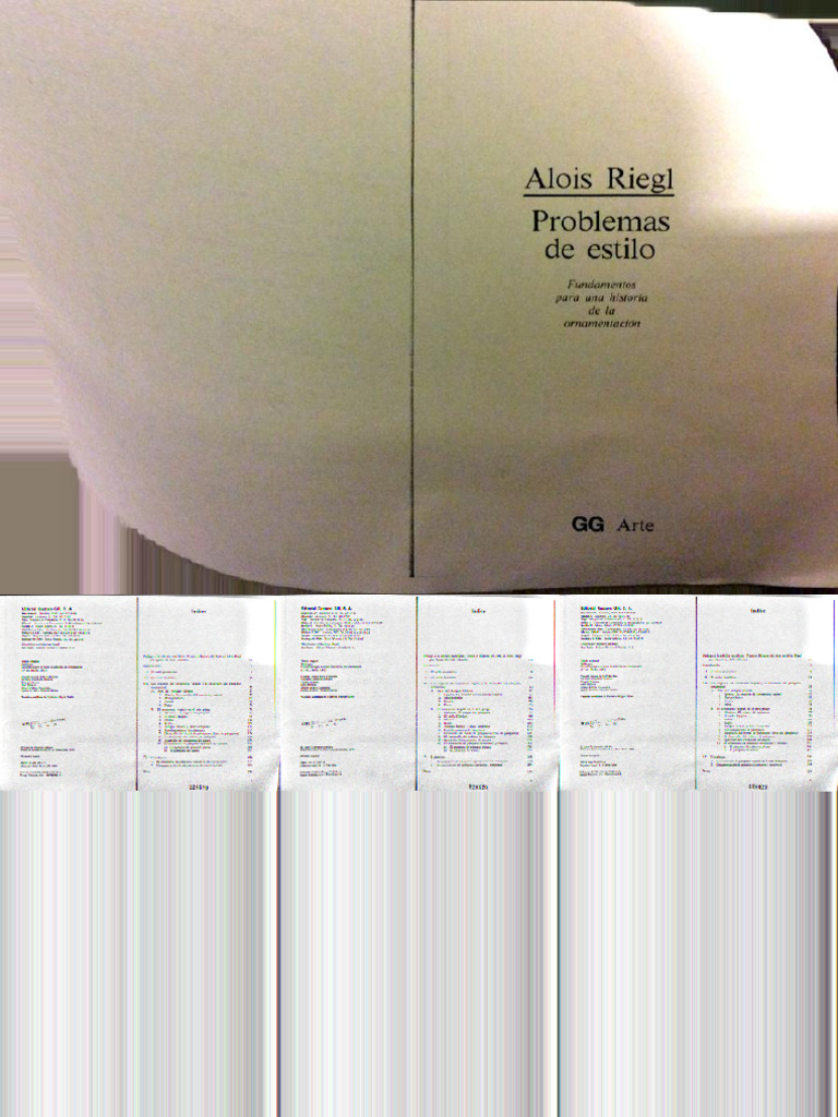 Alois Riegl. Problemas de Estilo | PDF