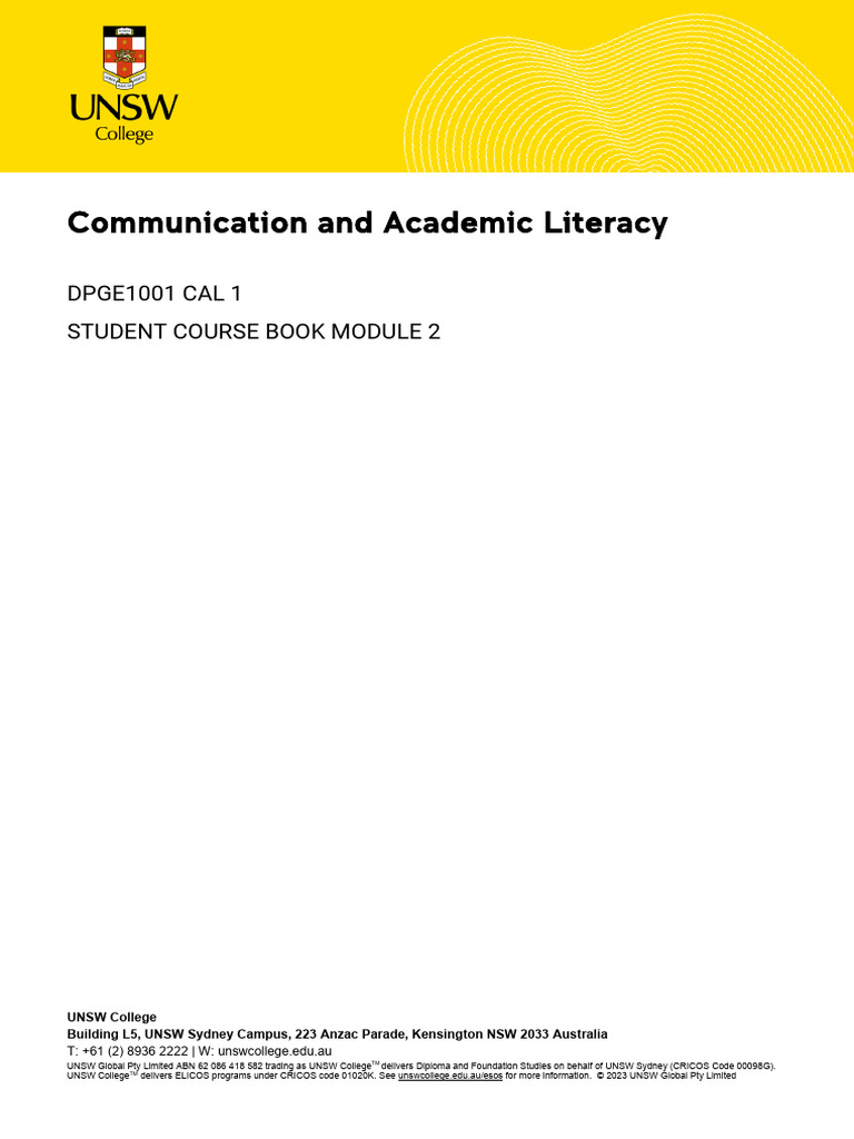 Academic Writing Course Module 2 Guide | PDF | Plagiarism | Essays