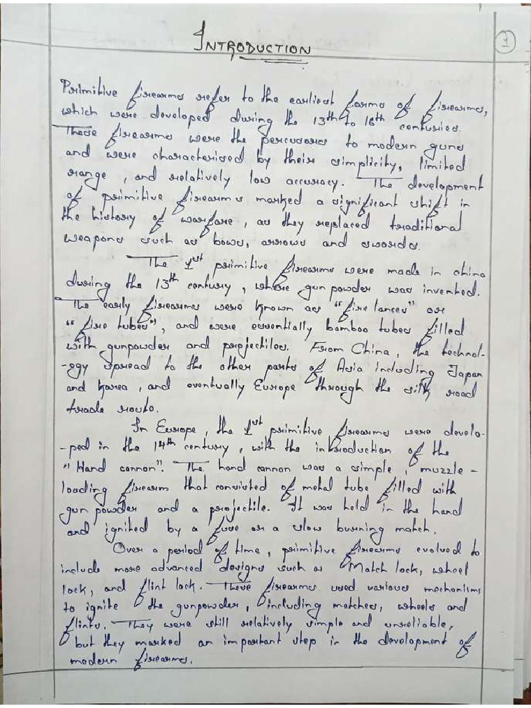 Primitive Firearms | PDF