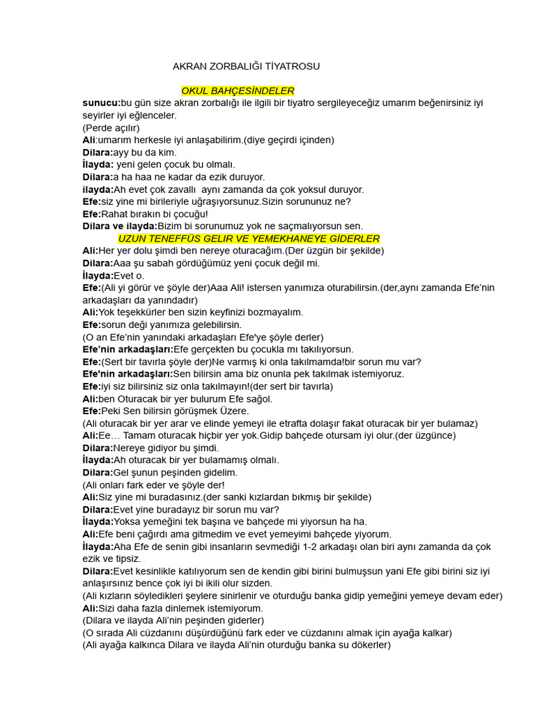 Tiyatro | PDF