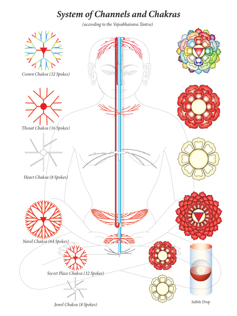 Channels and Chakras in Vajrabhairava Tantra | PDF