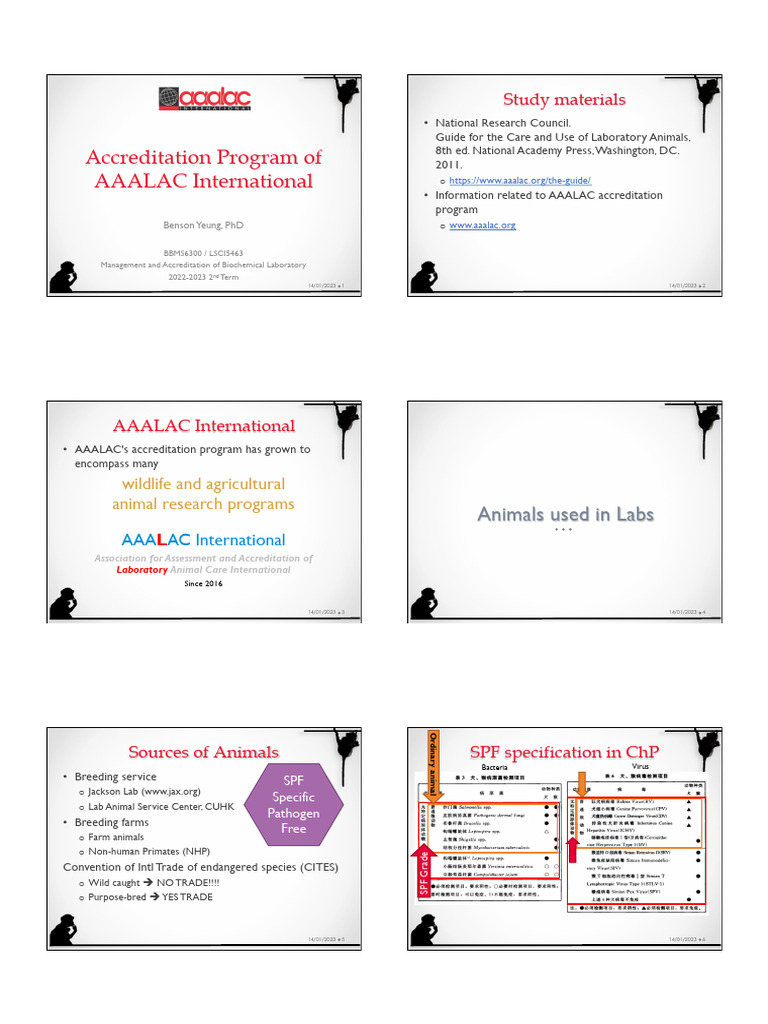 AAALAC LectureNotes20220115 | PDF | Hepatitis C | Animal Welfare