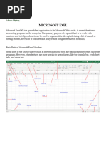 Parts of MS Excel Window | PDF