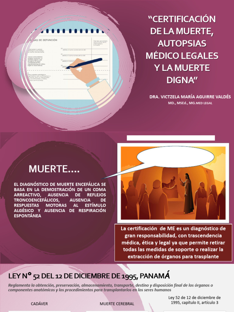 Certificación de Muerte y Autopsias Legales | PDF | Autopsia | Cuidados ...