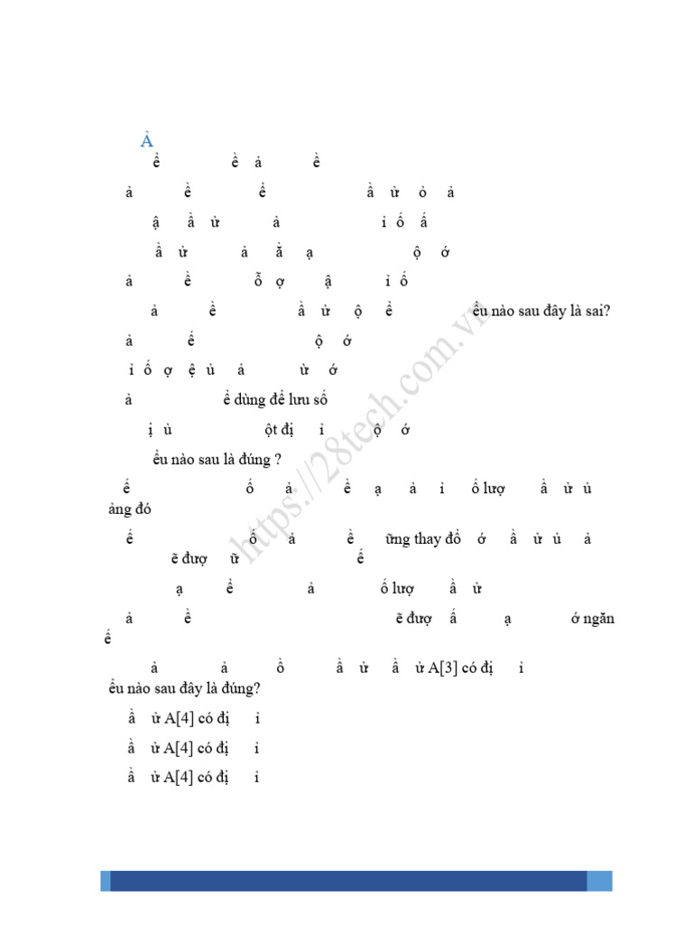 (28tech) .200 Bai Tap Trac Nghiem Lap Trinh C (1) - 54-73 | PDF