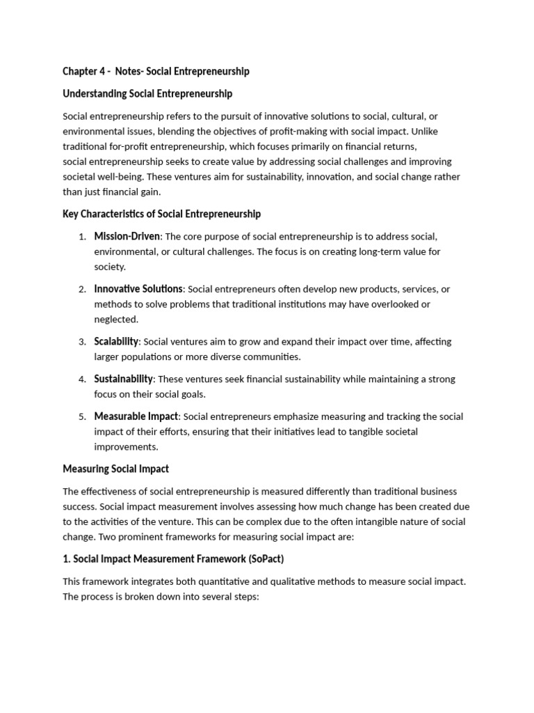 Understanding Social Entrepreneurship | PDF | Social Entrepreneurship ...