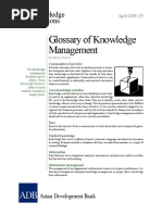 Download Glossary of Knowledge Management by ADB Knowledge Solutions SN84432710 doc pdf