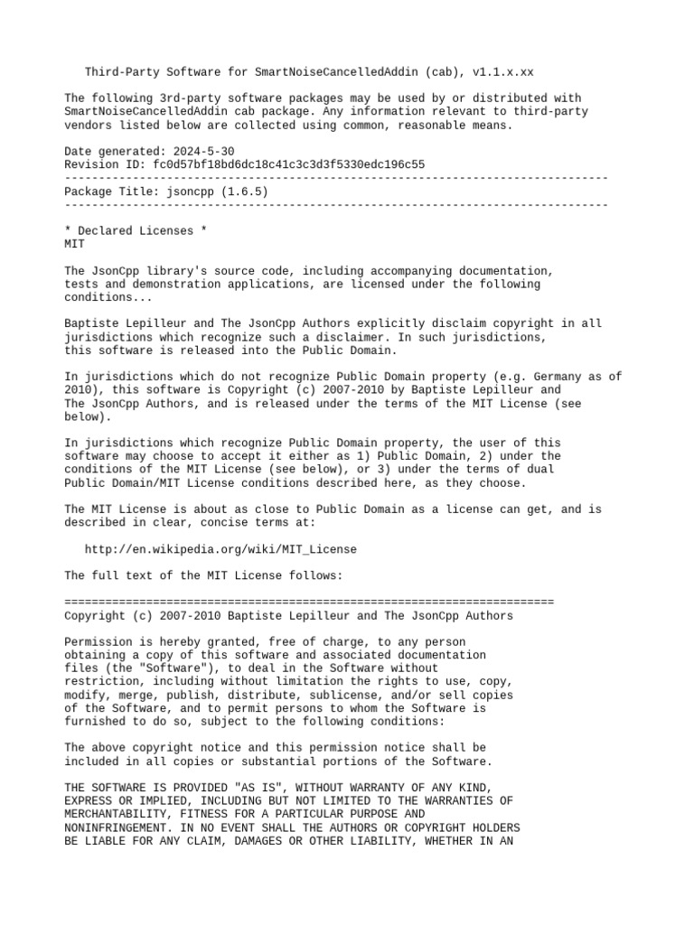 Third Party Notices | PDF | License | Copyright