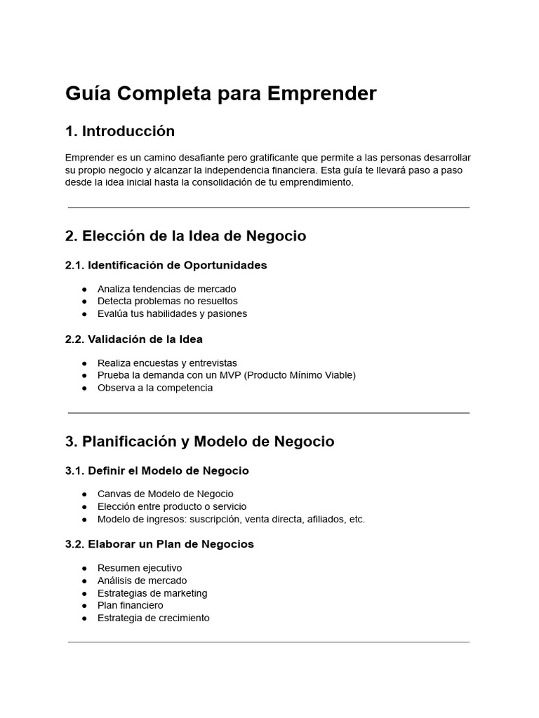 Guía Completa de Emprende | PDF | Marketing | Procesos de negocio
