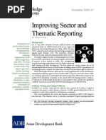 Improving Sector and Thematic Reporting