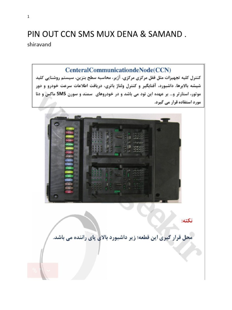 Pin Out CCN | PDF