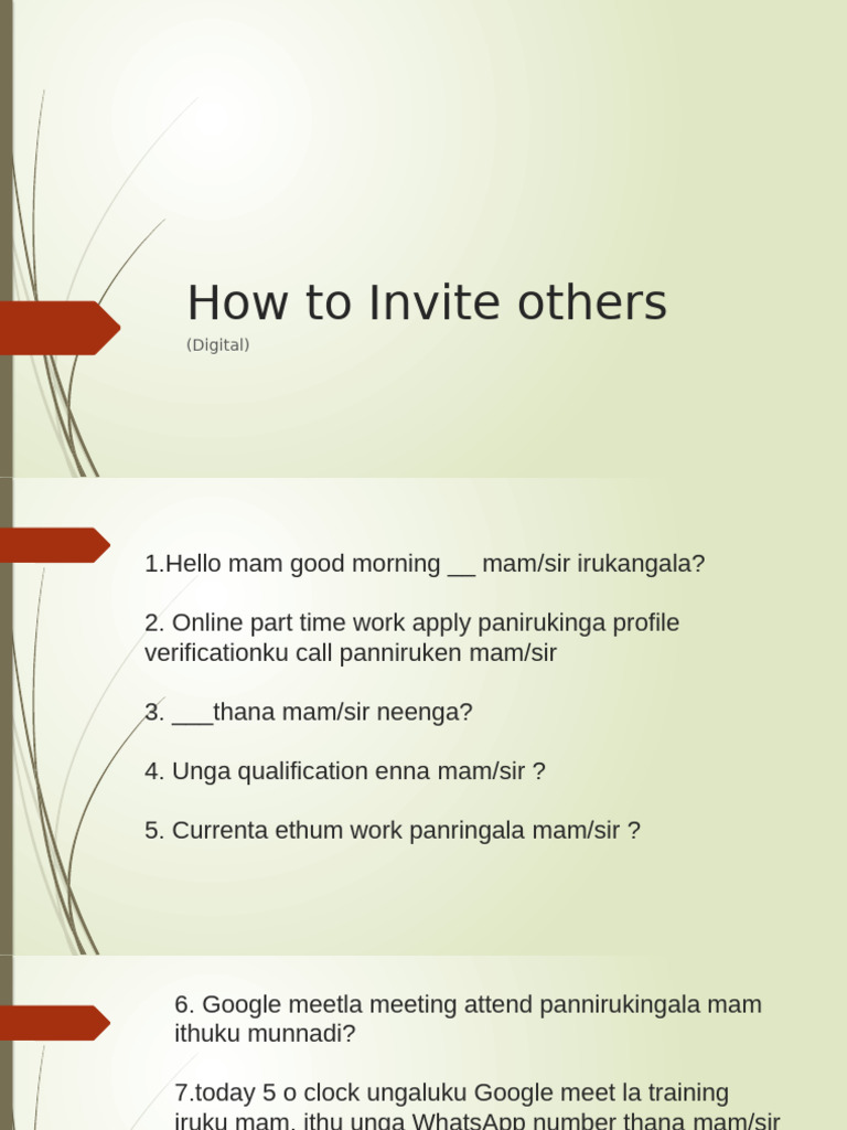 How To Invite Others | PDF