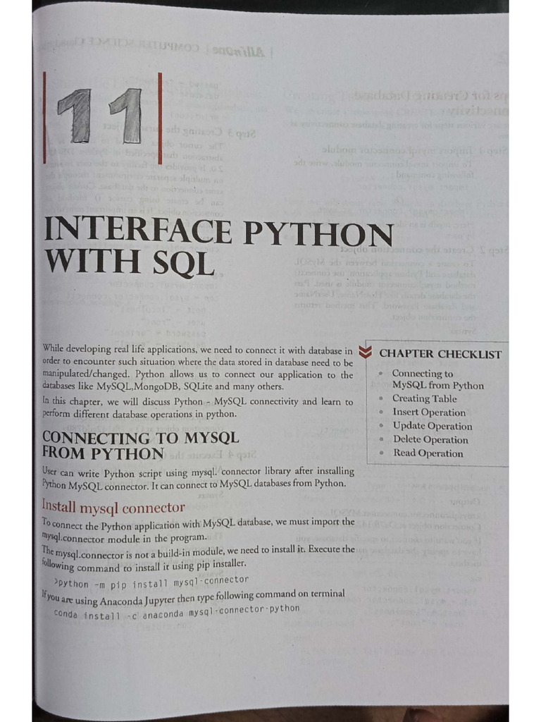 Interface Python With SQL | PDF