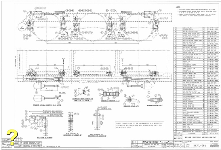 SKVL584A1ALT-2 Brake Rigging Details | PDF