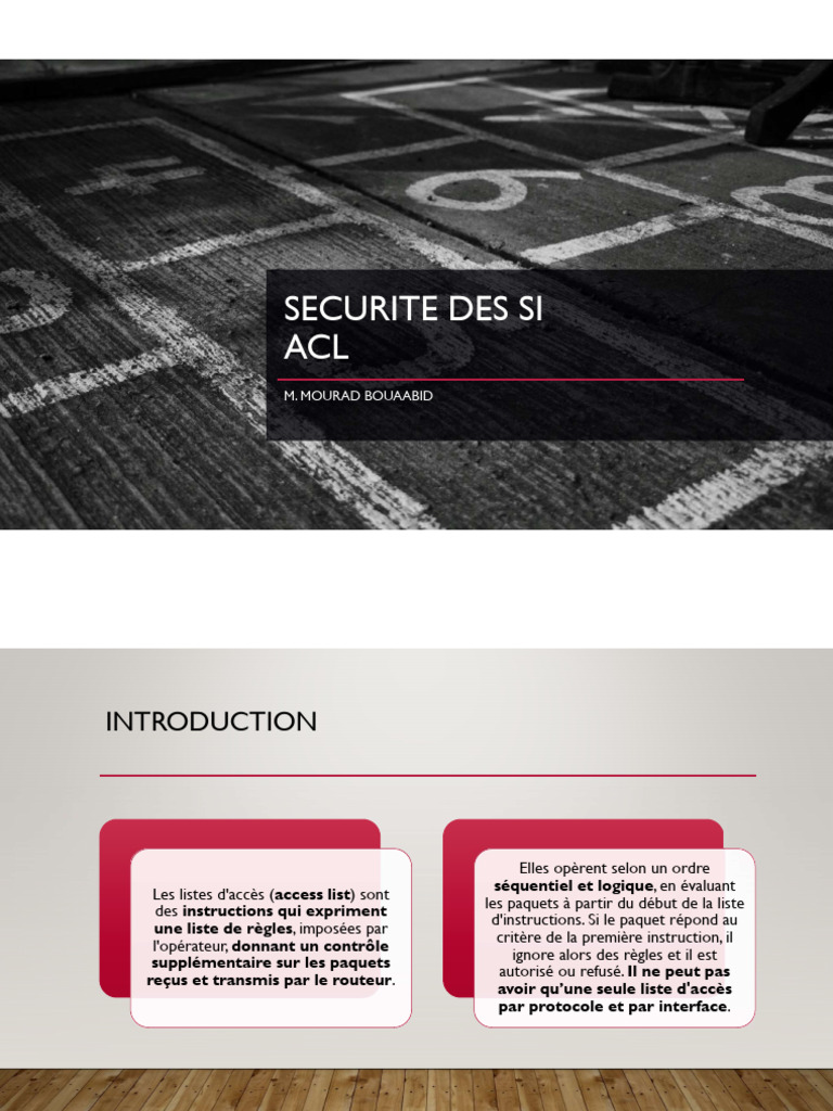 Gestion des ACL pour la sécurité réseau | PDF | Protocoles Internet ...