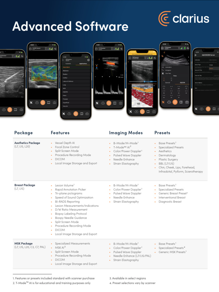 Advanced Ultrasound Software Features | PDF | Medical Ultrasound ...