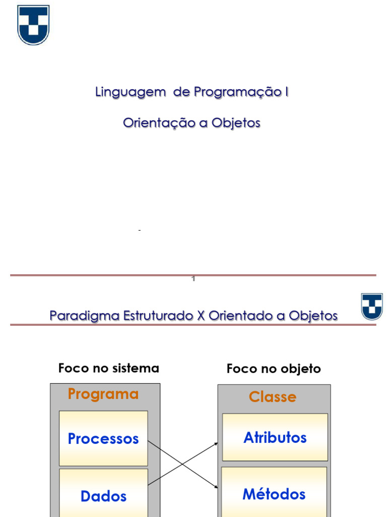 Introdução à Orientação a Objetos em Java | PDF | Classe (programação ...