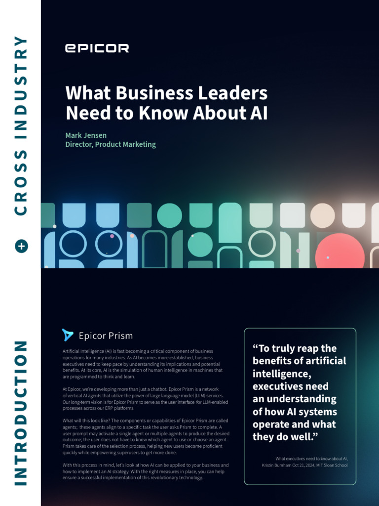 What Business Leaders Need To Know About AI | PDF | Artificial ...