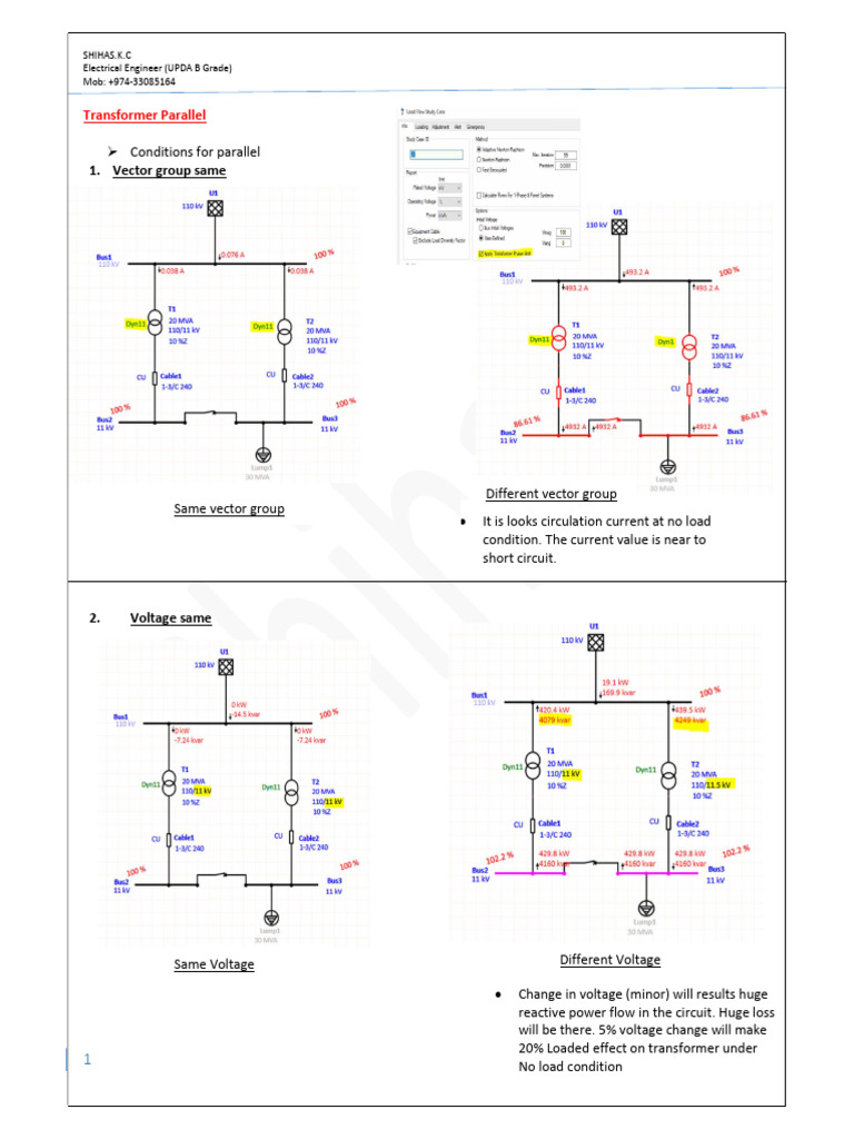 Transformer Parallel Operation Guidelines | PDF