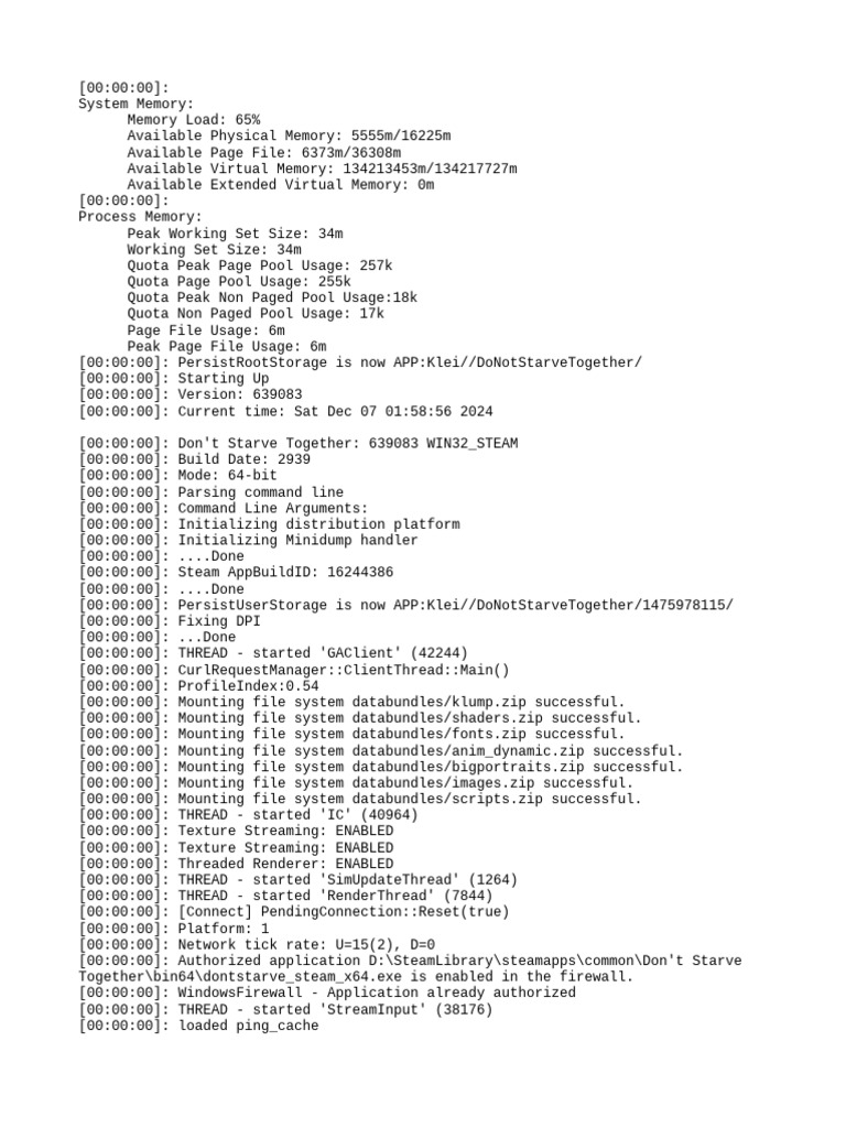 Client - Log - 2024 12 07 18 13 14 | PDF | System Software | Software