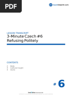 Czech Greetings for Beginners | PDF | Verb | English Language